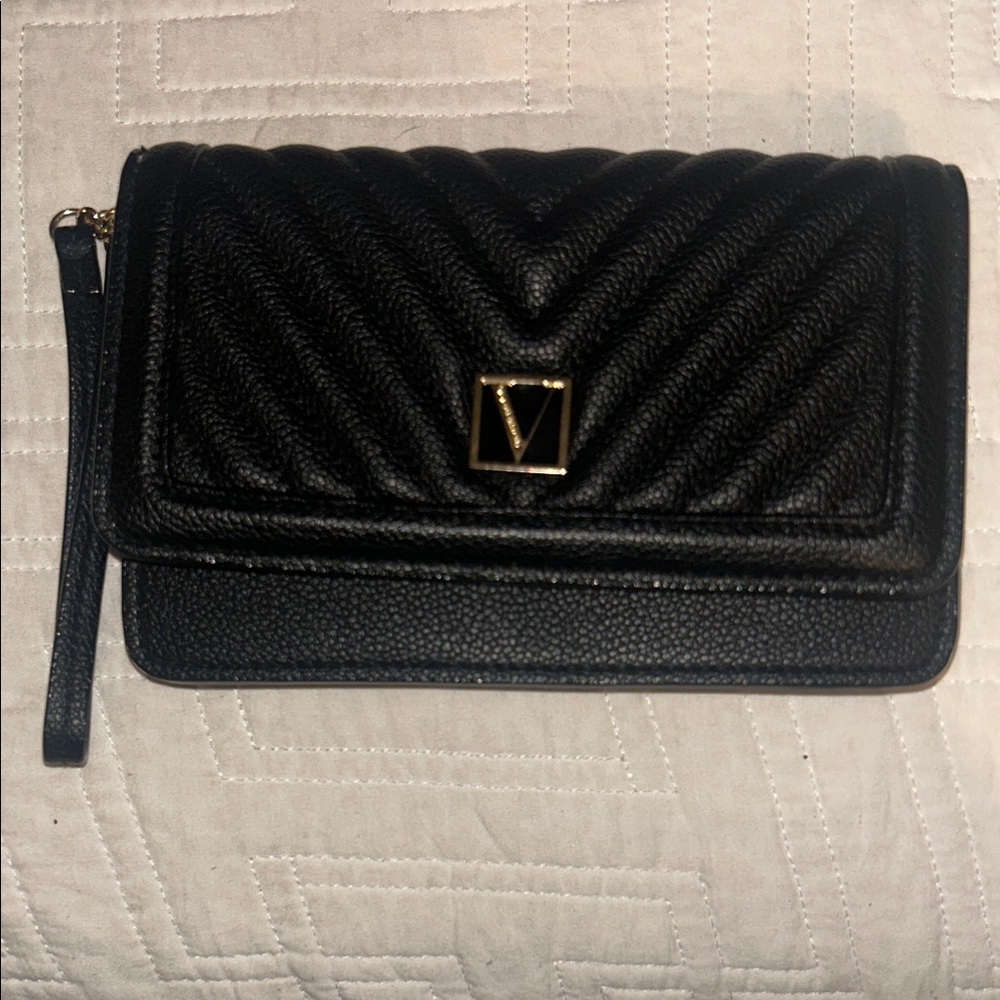 Victoria's Secret Black Quilted Wristlet